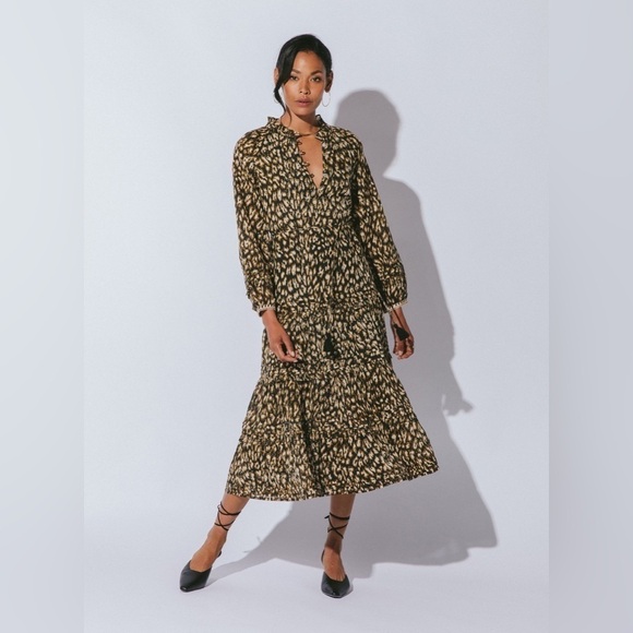 Cleobella Dresses & Skirts - Cleobella Kalla Midi Dress, Leopard Small